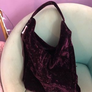 Rebecca Minkoff velvet hobo bag